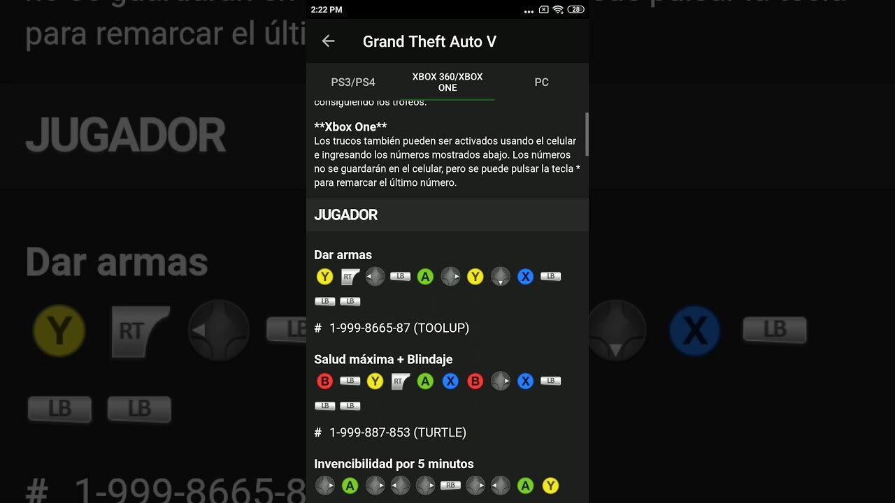 Trucos exclusivos de la versión Xbox 360